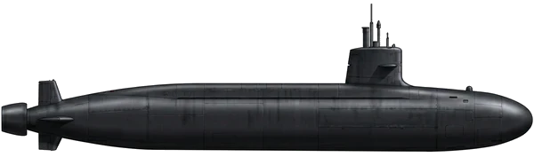 Le Triomphant-class profile silhouette