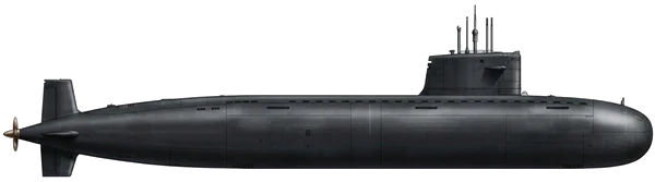 Type 091-class profile silhouette