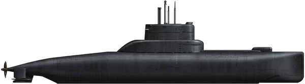 Type 205-class profile silhouette