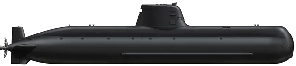 Type 214-class side profile drawing