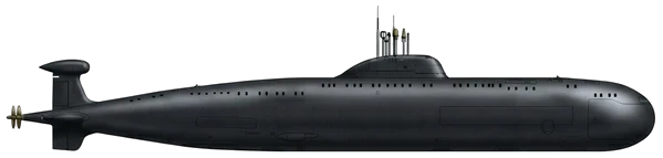 Victor III-class profile silhouette