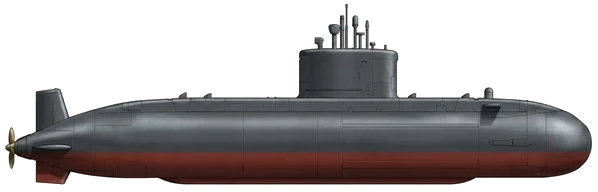 Victoria-class side profile silhouette