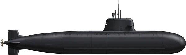 Hangor submarine side profile drawing