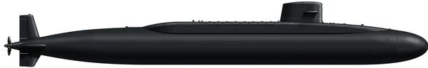 Lafayette submarine side profile drawing