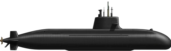 Taigei-class submarine side profile silhouette