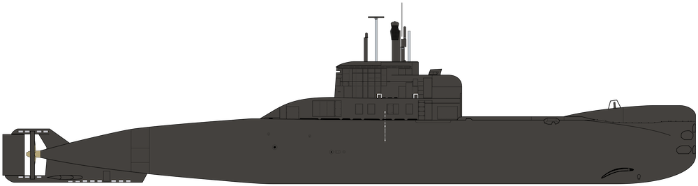 Type 206-class silhouette