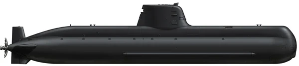 Type 214 submarine side profile drawing