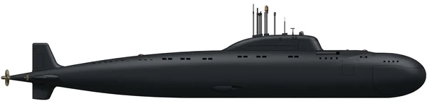 Victor I-class submarine side profile silhouette