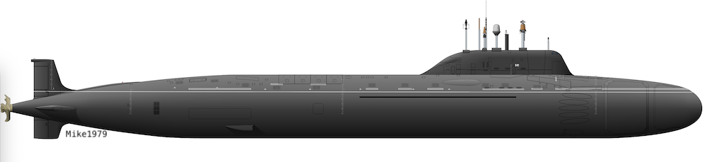 Yasen-class silhouette