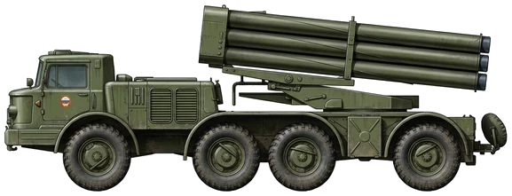 BM-27 Uragan profile drawing