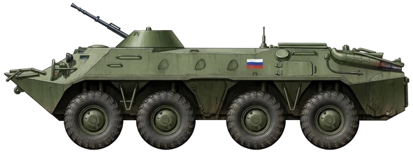 BTR-70 profile drawing