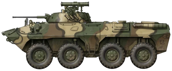 BTR-90 profile drawing