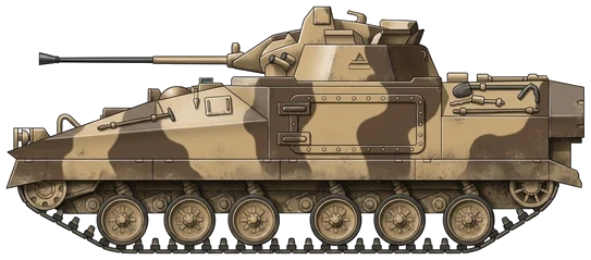 FV510 Warrior profile drawing
