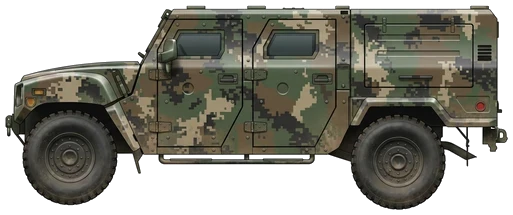 K151 Raycolt protected mobility vehicle side profile drawing