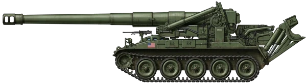 M110 Howitzer profile drawing