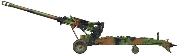 M198 Howitzer profile drawing
