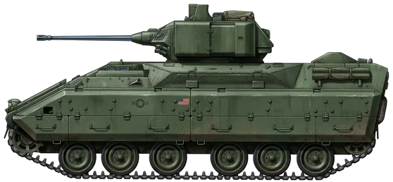 M2 Bradley profile drawing