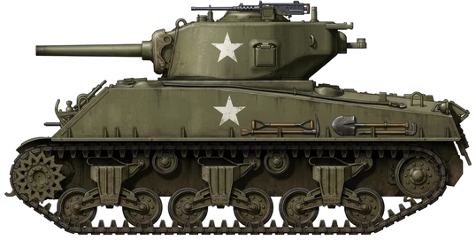 M4 Sherman profile drawing