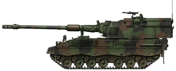 PzH 2000 profile drawing
