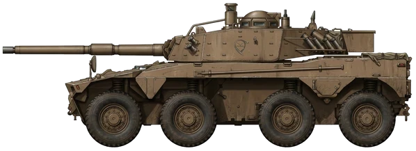 Rooikat profile drawing