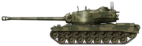 T29 Super Heavy Tank profile drawing