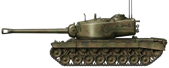 T30 Super Heavy Tank profile drawing