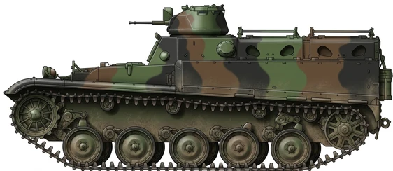 AMX-VCI armored personnel carrier side profile drawing