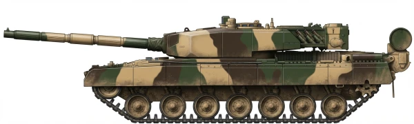Profile drawing of CVRDE / DRDO Arjun
