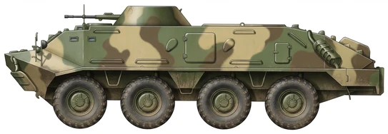 Profile drawing of GAZ BTR-60