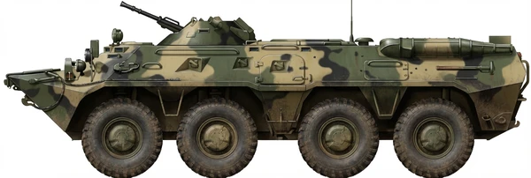Profile drawing of Arzamas Machine-Building Plant BTR-80