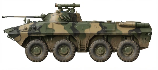 Profile drawing of Arzamas BTR-90