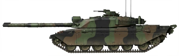 Profile drawing of Vickers Defense Systems Challenger