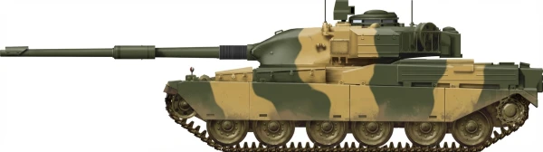 Profile drawing of Royal Ordnance Factory Chieftain / Shir