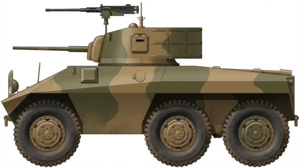 Profile drawing of Engesa EE-9 Cascavel