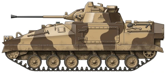 Profile drawing of GKN FV510 Warrior