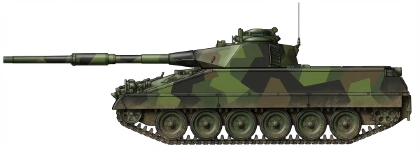 Profile drawing of Hägglunds Vehicles AB IKV-91