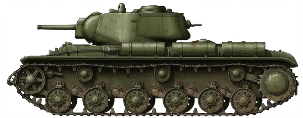 Profile drawing of Sidorenko & Usenko KV-85