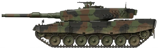 Profile drawing of Krauss-Maffei Leopard 2