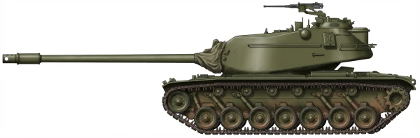 Profile drawing of Detroit Arsenal Tank Plant M103