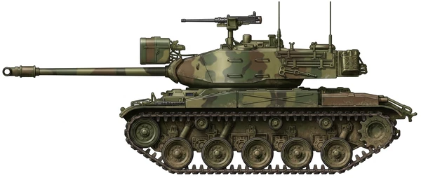 Profile of M41 Walker Bulldog