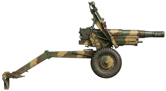 Profile drawing of OTO Melara OTO Melara Mod 56