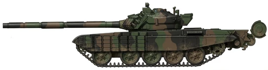 Profile drawing of ZMIS PT-91 Twardy