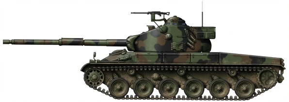 Profile drawing of Ateliers fédéraux de Thun Pz.68