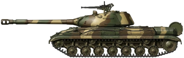 T-10 main battle tank side profile drawing