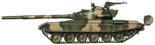 Profile drawing of Malyshev HMB Plant T-72
