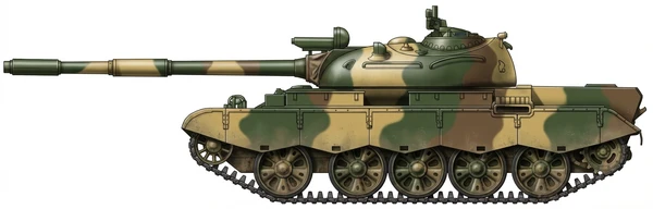 Profile drawing of Norinco Type 69