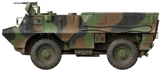 Profile drawing of GIAT Industries / Renault Trucks Defense VAB