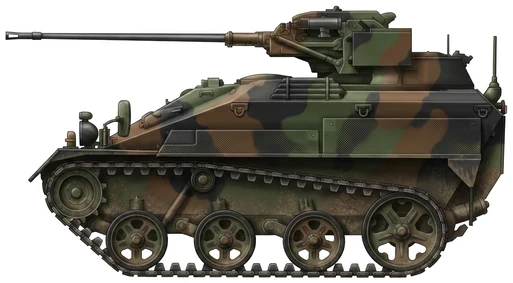 Wiesel light armoured vehicle side profile drawing