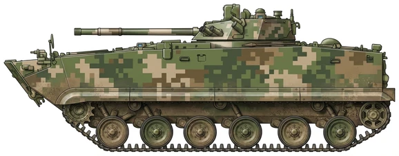 Profile drawing of Norinco ZBD-04