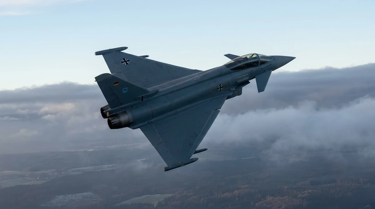 Illustration: Eurofighter Typhoon in German Air Force livery in flight